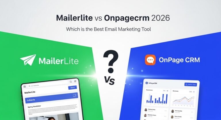 Mailerlite vs Onpagecrm 2026 – Which is the Best Email Marketing Tool